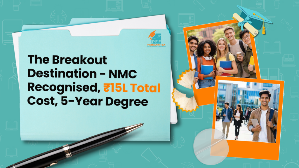 The Breakout Destination - NMC Recognised, ₹15L Total Cost, 5-Year Degree