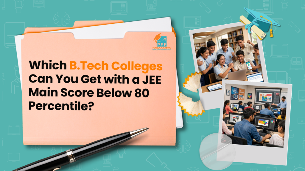 B.Tech Colleges for JEE Main Below 80 Percentile — 2026 Guide
